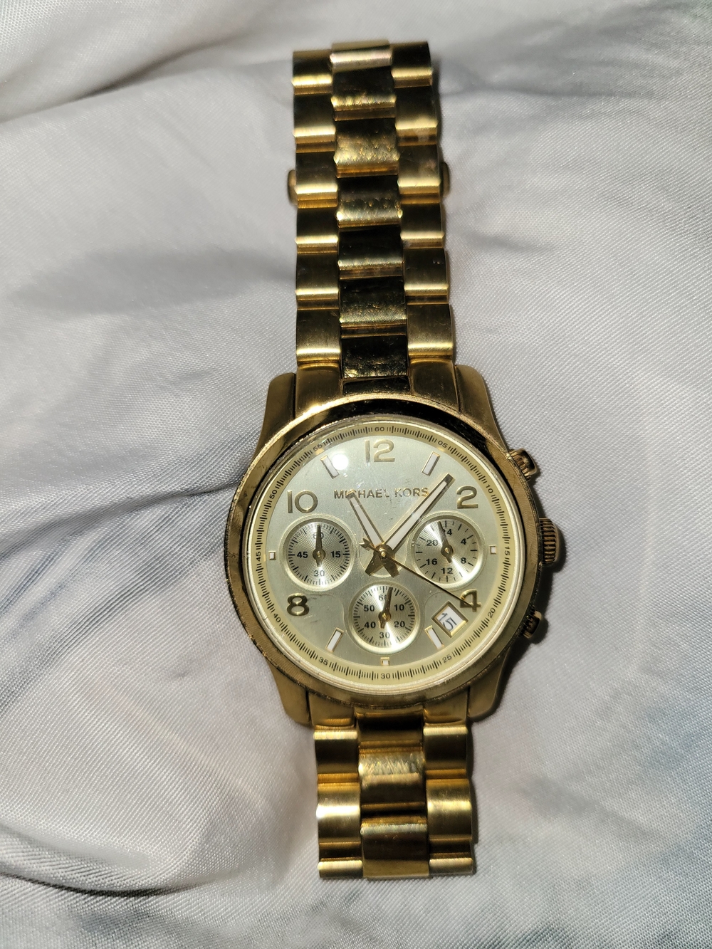 Michael Kors Gold-Tone Chronograph Watch